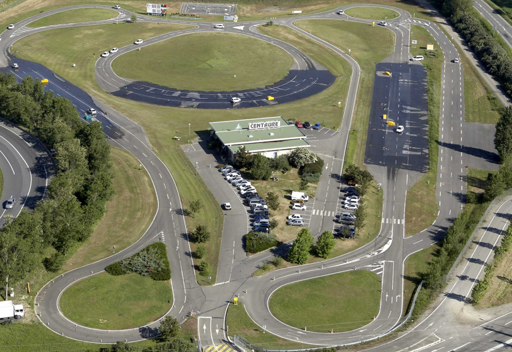 Vue aérienne du circuit de Bruguières